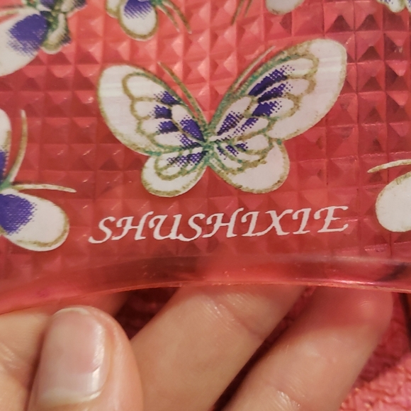 Y2K Pink Jelly Butterfly Slide Sandals - Picture 8 of 16